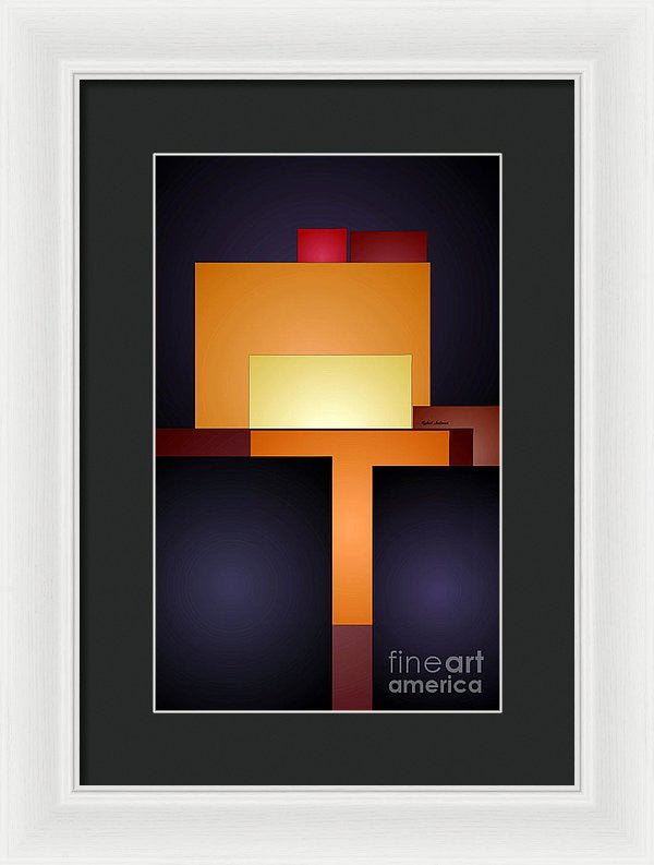 Framed Print - T Abstract