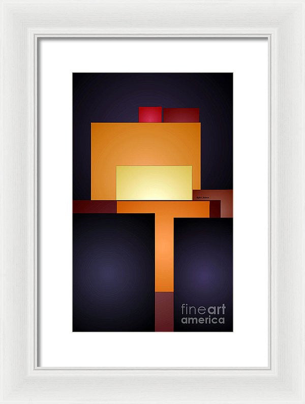 Framed Print - T Abstract