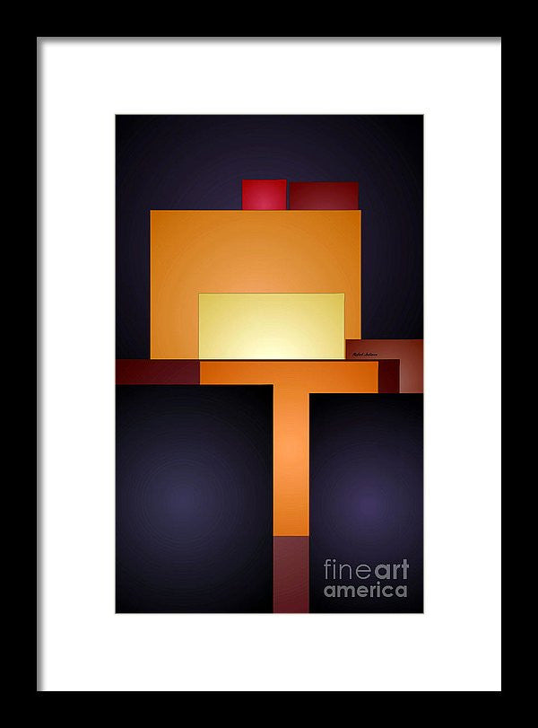 Framed Print - T Abstract