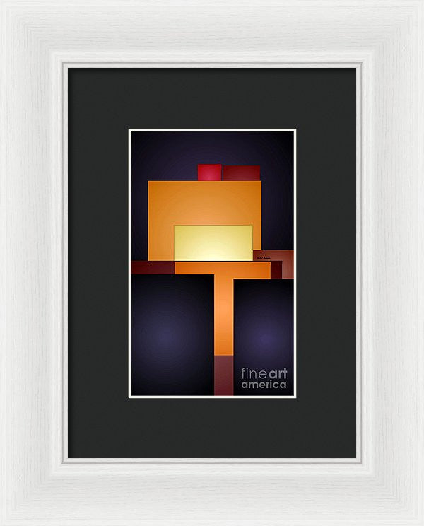 Framed Print - T Abstract