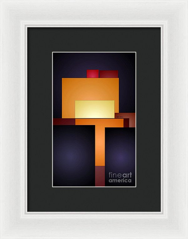 Framed Print - T Abstract