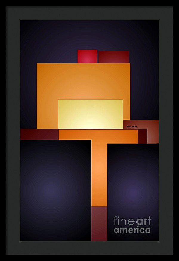 Framed Print - T Abstract