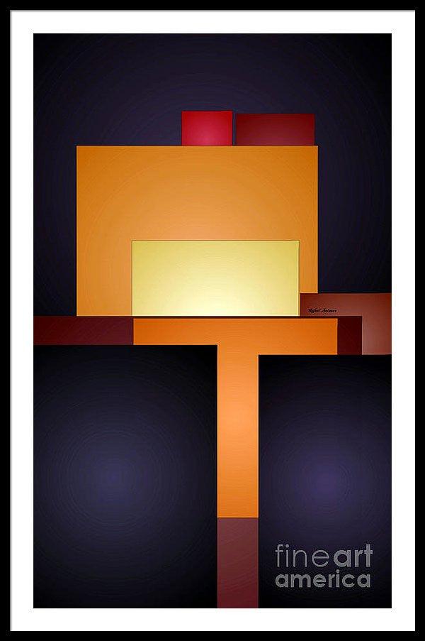 Framed Print - T Abstract