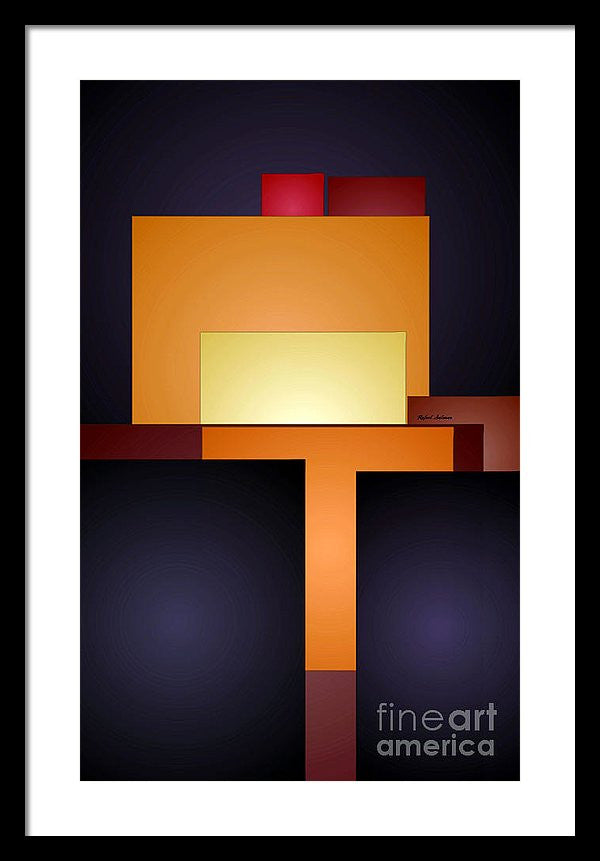 Framed Print - T Abstract