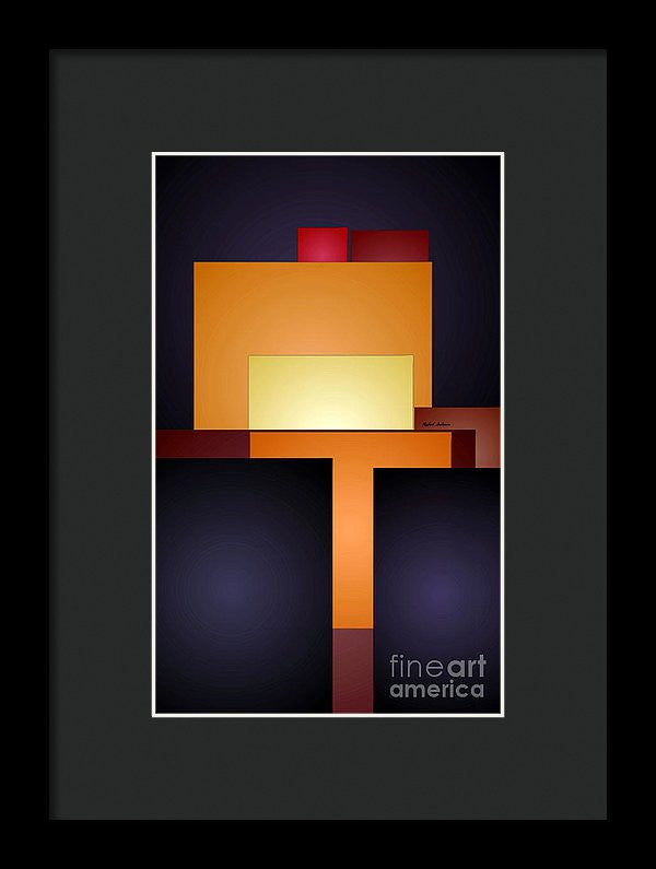 Framed Print - T Abstract