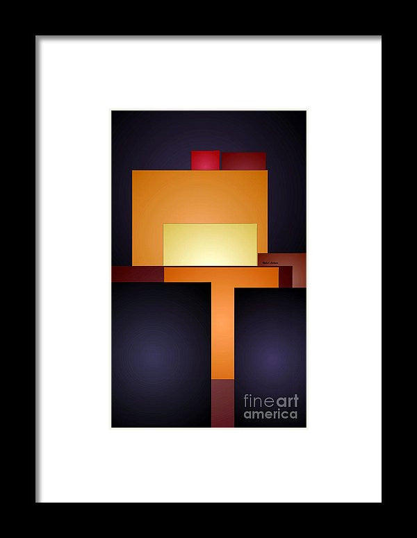 Framed Print - T Abstract