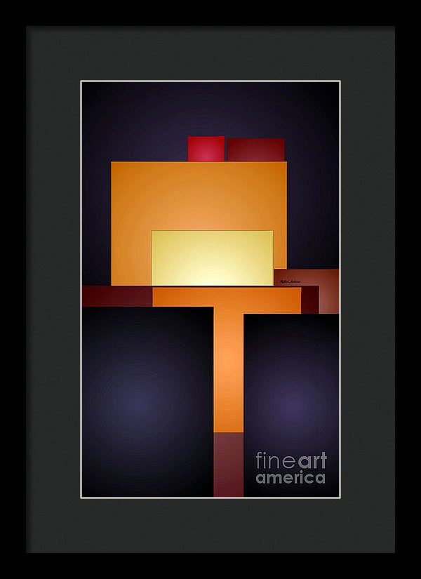 Framed Print - T Abstract