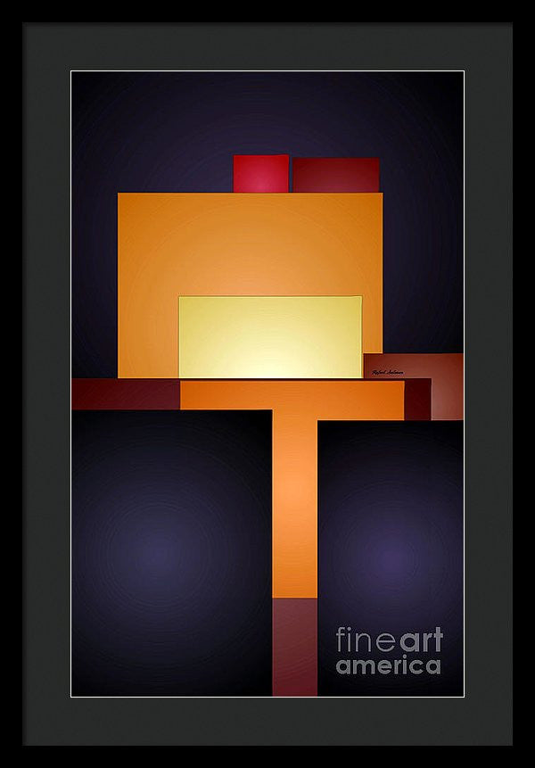 Framed Print - T Abstract