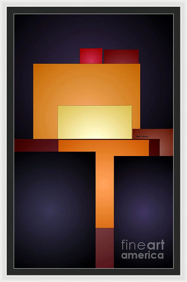 Framed Print - T Abstract