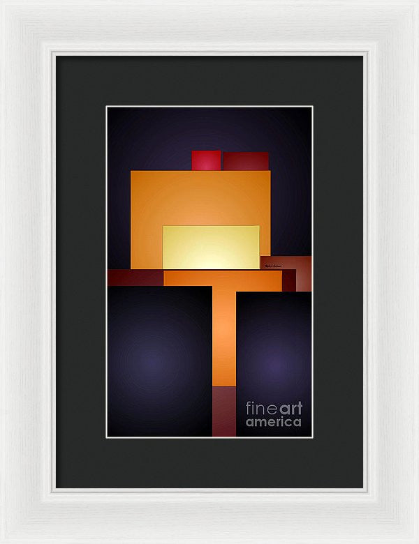 Framed Print - T Abstract