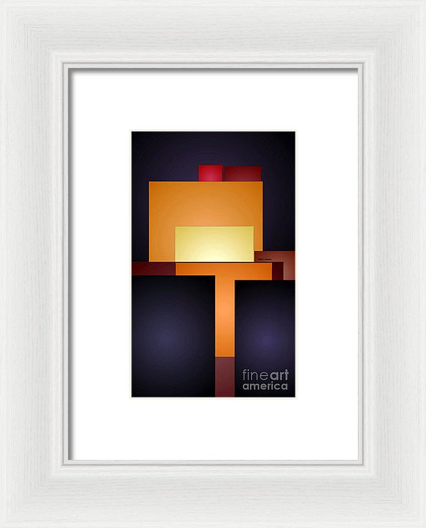 Framed Print - T Abstract