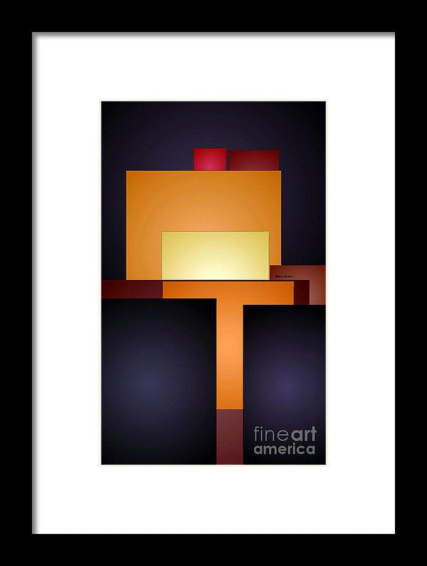 Framed Print - T Abstract