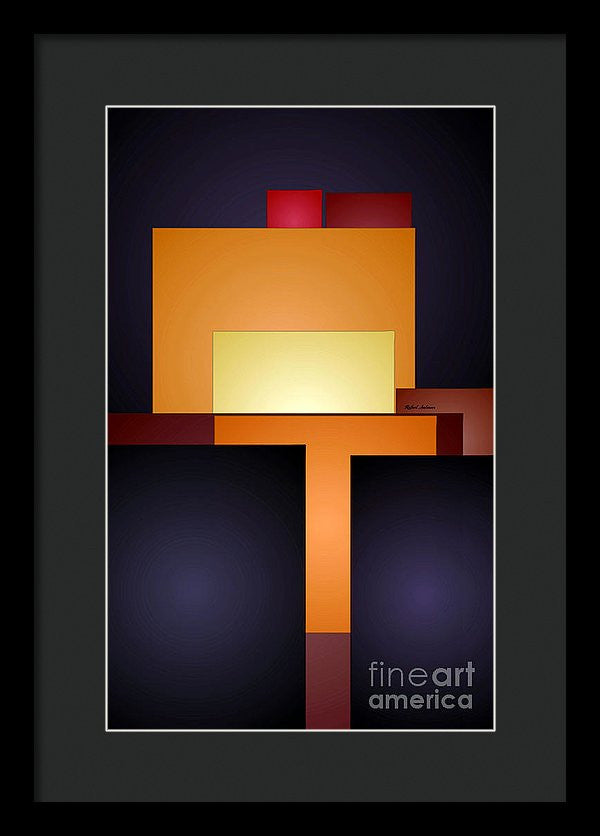 Framed Print - T Abstract