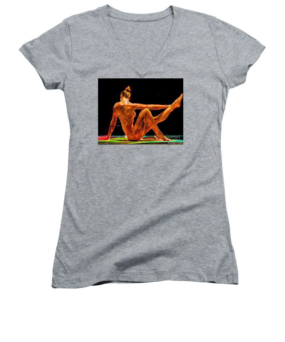 Women's V-Neck T-Shirt (Junior Cut) - Taking Care Of Number One