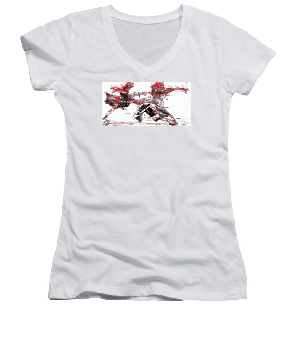 Women's V-Neck T-Shirt (Junior Cut) - Tango