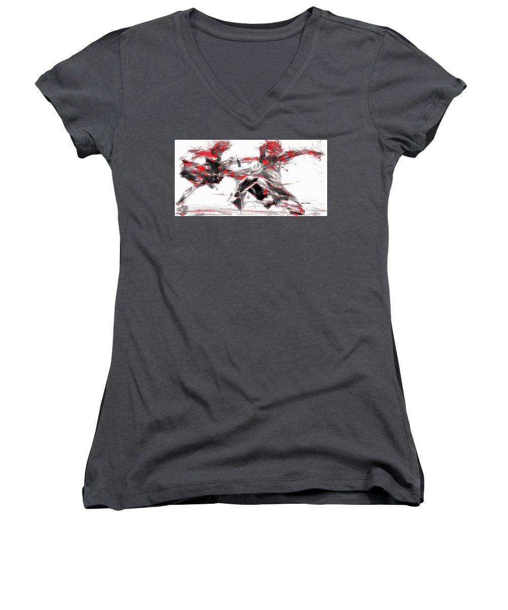 Women's V-Neck T-Shirt (Junior Cut) - Tango