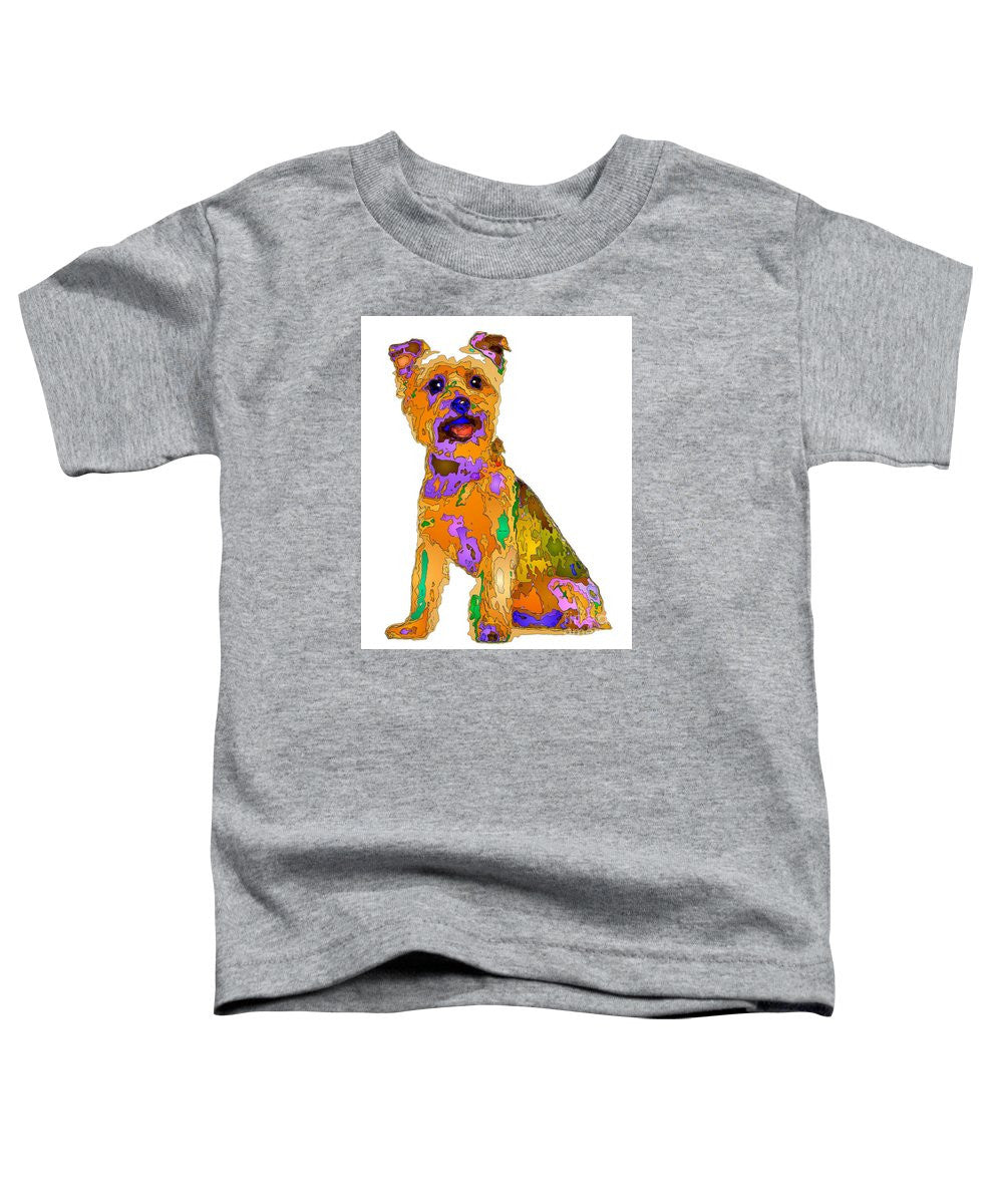 T-shirt pour tout-petits – Le meilleur chien. Série Pet