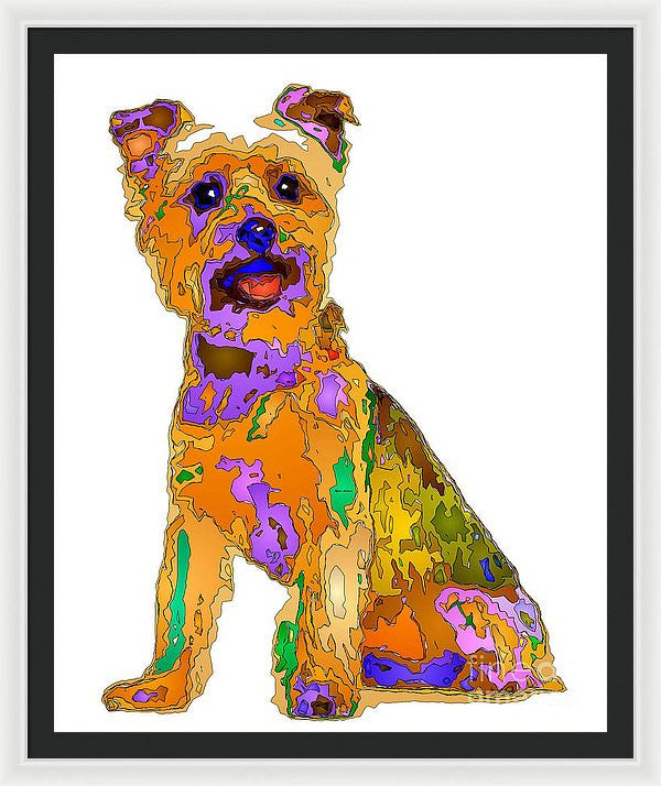 Framed Print - The Best Dog. Pet Series