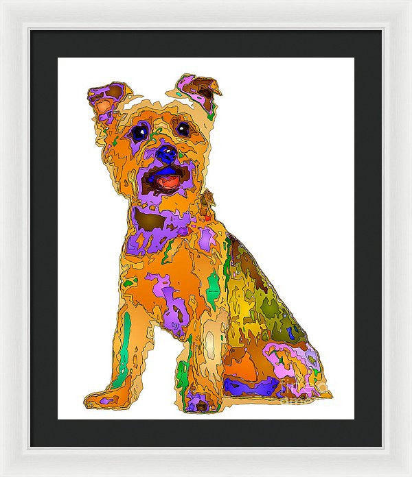 Framed Print - The Best Dog. Pet Series