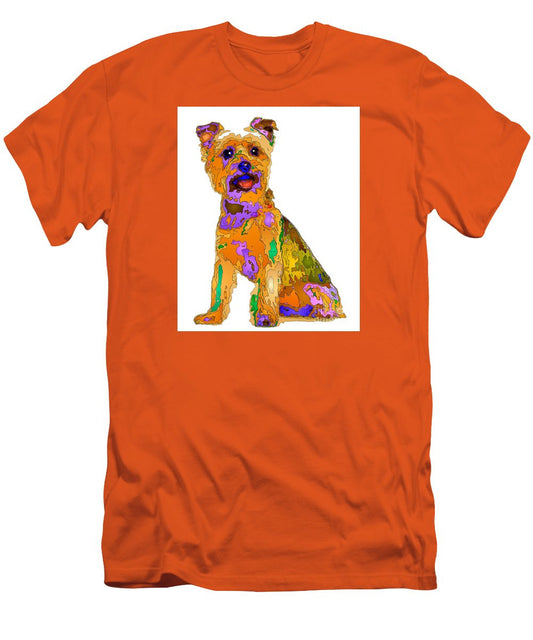 T-shirt pour homme (coupe ajustée) - Le meilleur chien. Série Pet