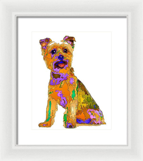 Framed Print - The Best Dog. Pet Series