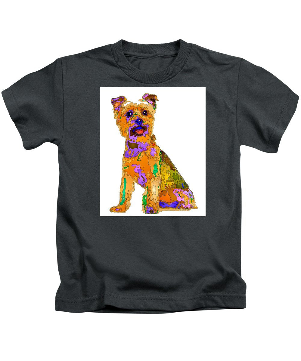 T-shirt pour enfants - Le meilleur chien. Série Pet