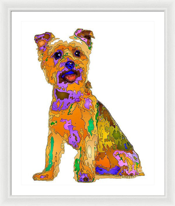 Framed Print - The Best Dog. Pet Series