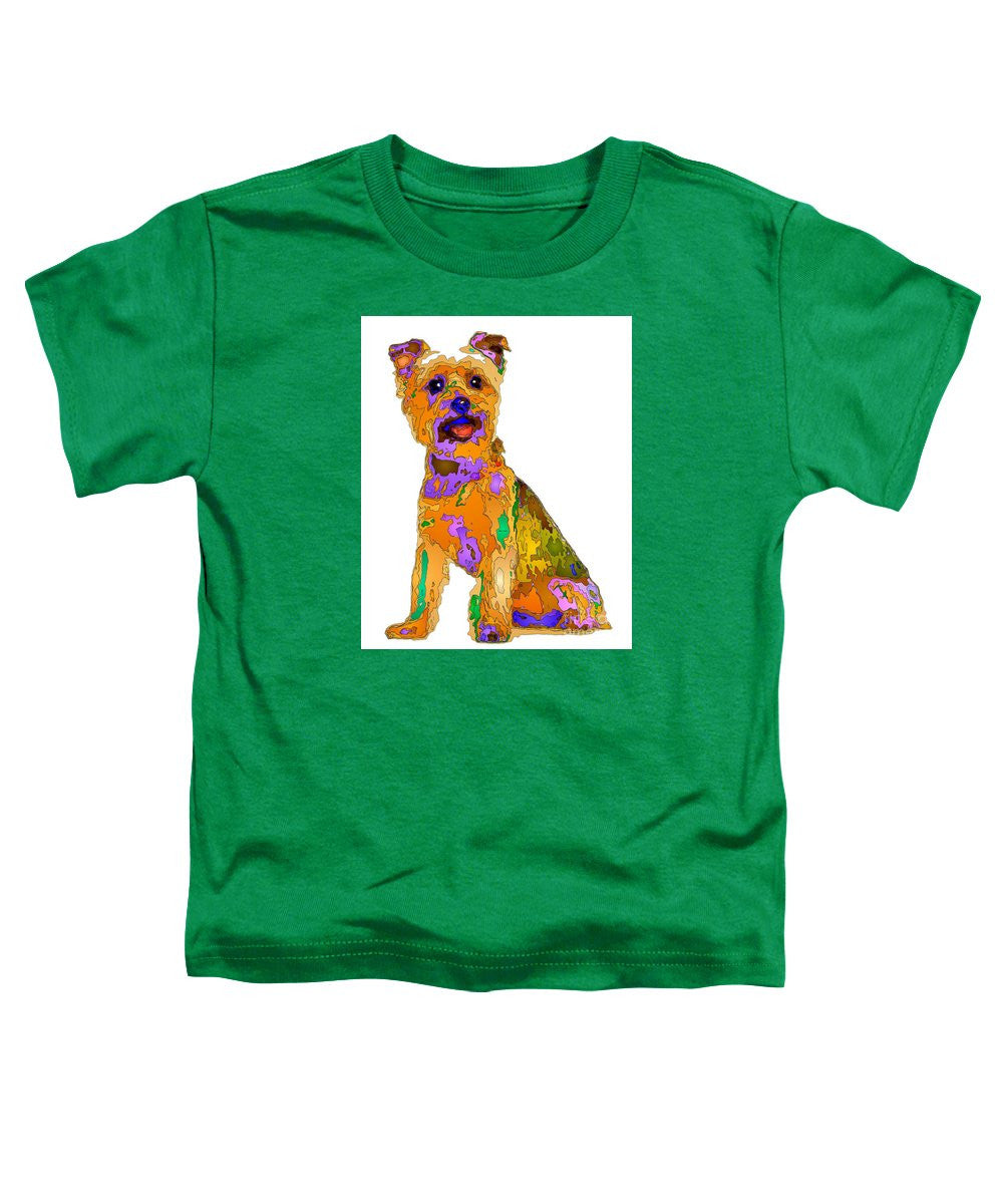 T-shirt pour tout-petits – Le meilleur chien. Série Pet