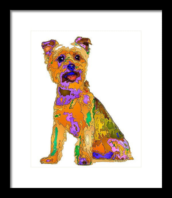 Framed Print - The Best Dog. Pet Series