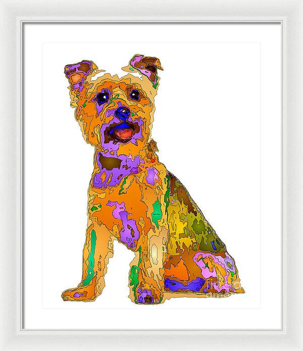 Framed Print - The Best Dog. Pet Series