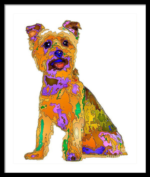 Framed Print - The Best Dog. Pet Series