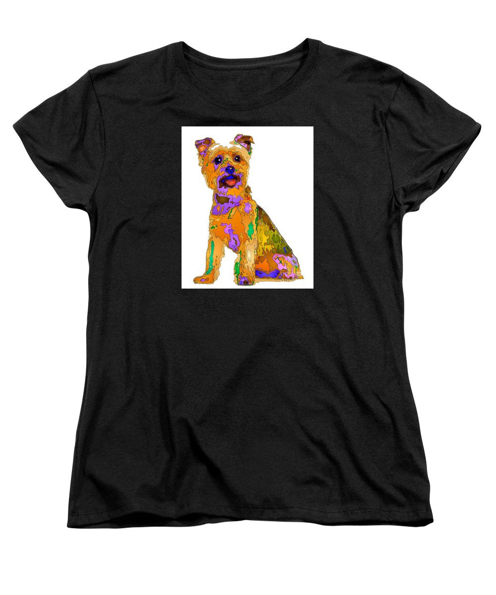 T-shirt pour femme (coupe standard) - Le meilleur chien. Série Pet