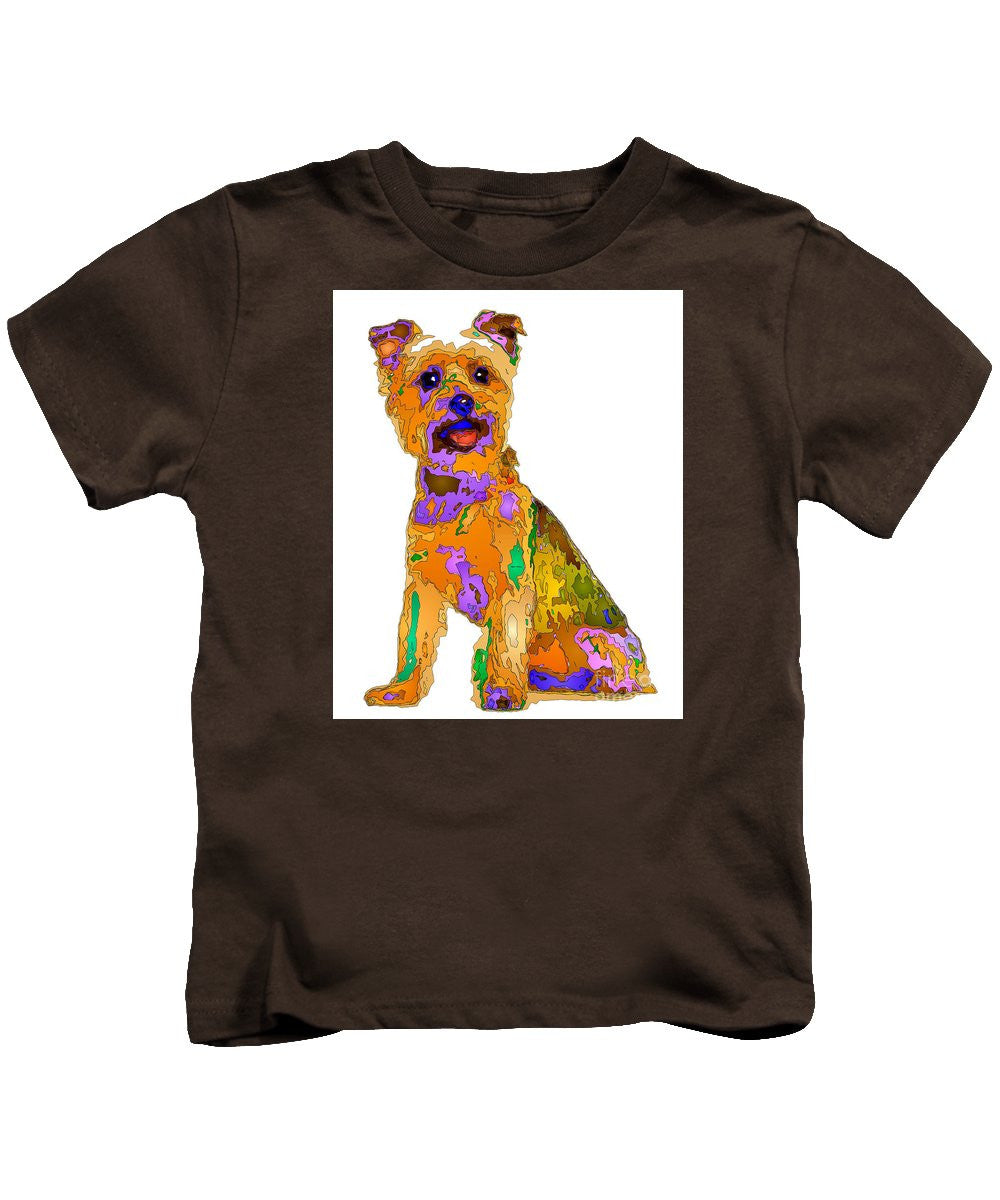 T-shirt pour enfants - Le meilleur chien. Série Pet