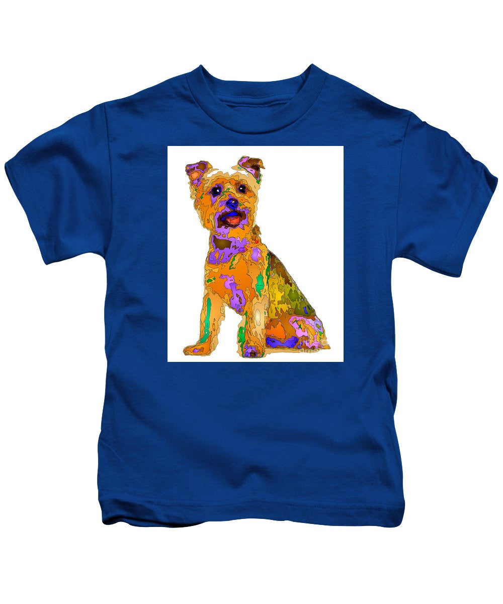 T-shirt pour enfants - Le meilleur chien. Série Pet