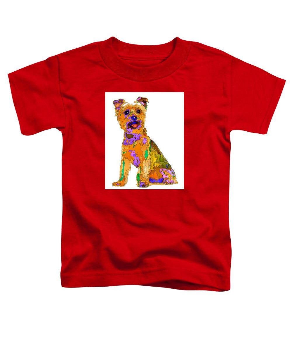 T-shirt pour tout-petits – Le meilleur chien. Série Pet