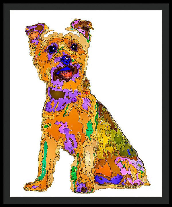 Framed Print - The Best Dog. Pet Series