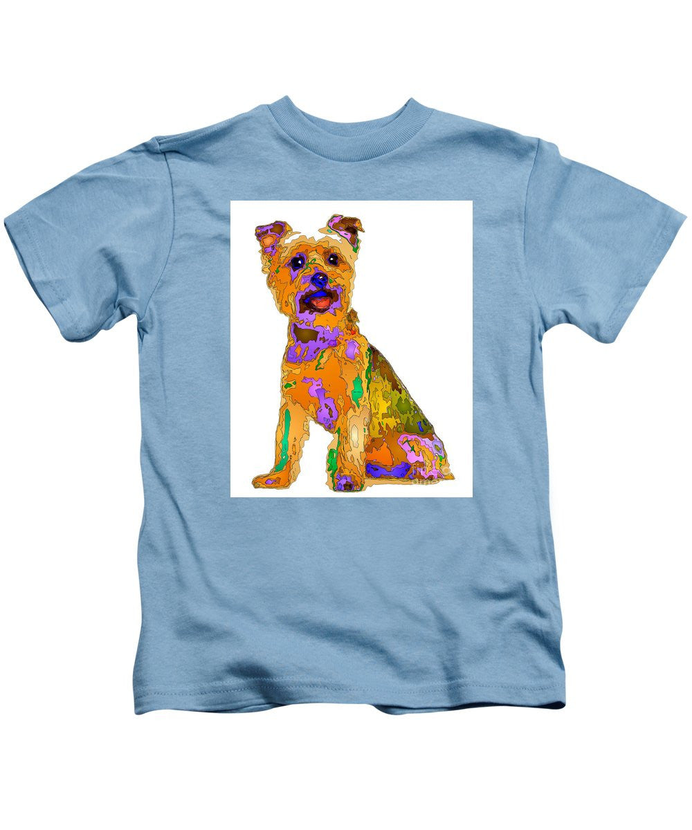 T-shirt pour enfants - Le meilleur chien. Série Pet