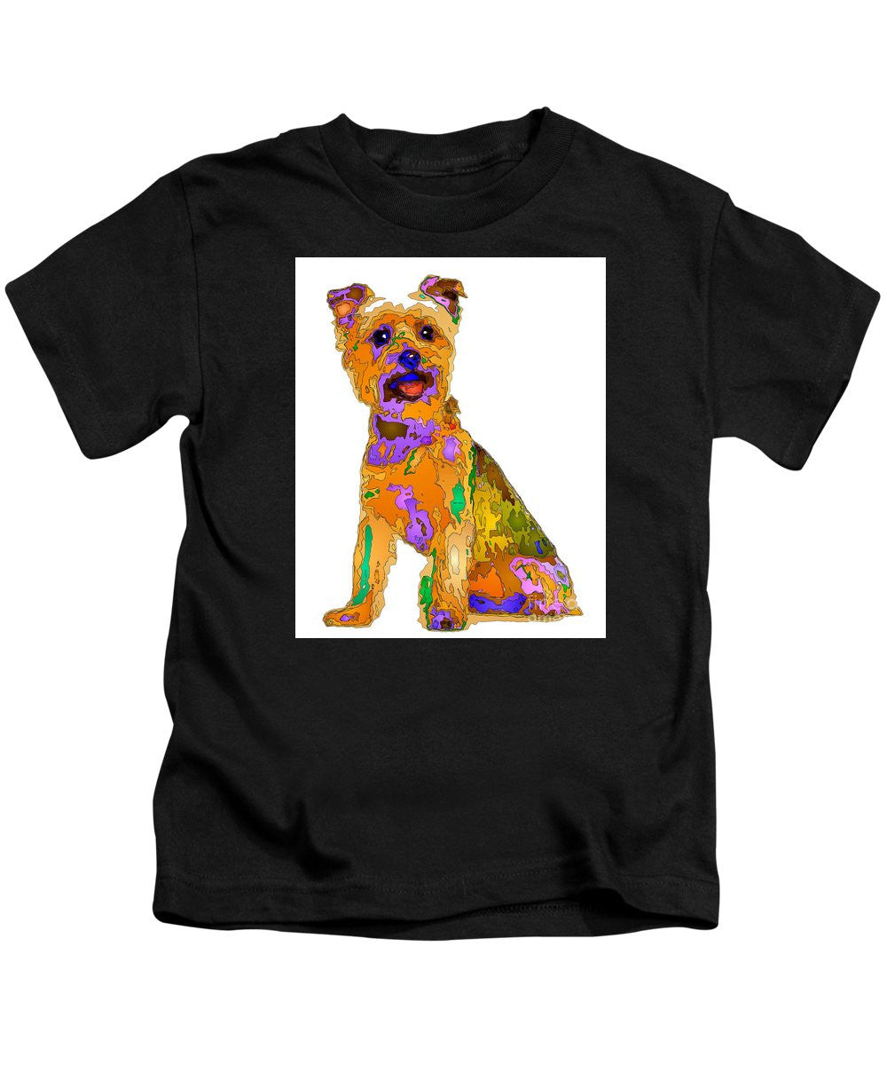 T-shirt pour enfants - Le meilleur chien. Série Pet