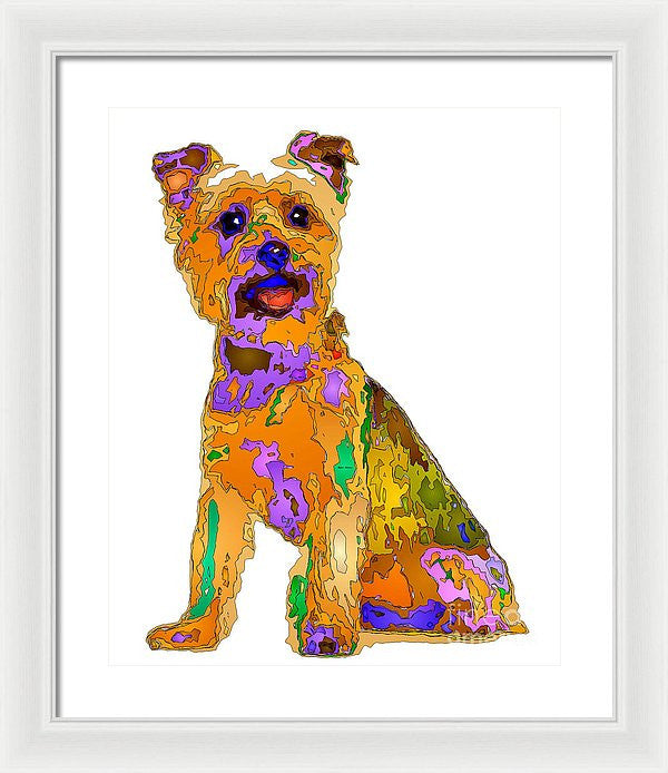 Framed Print - The Best Dog. Pet Series