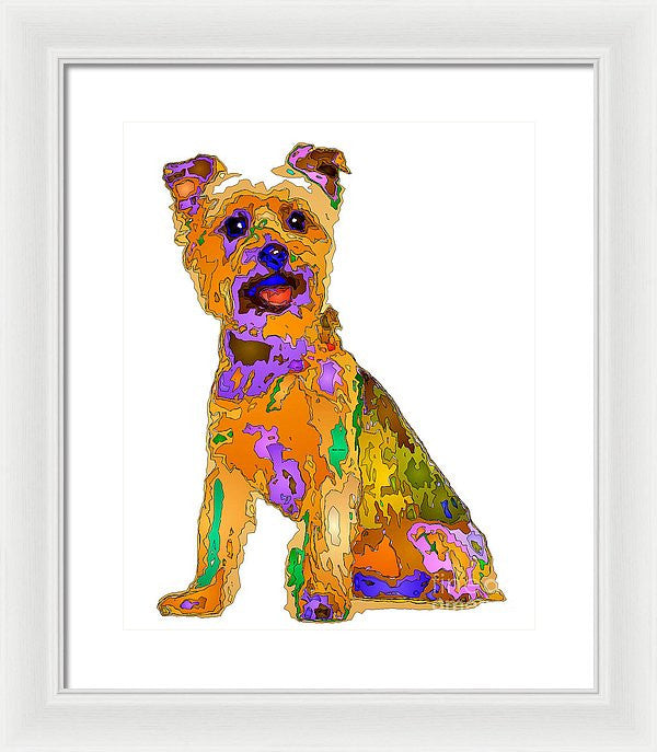 Framed Print - The Best Dog. Pet Series