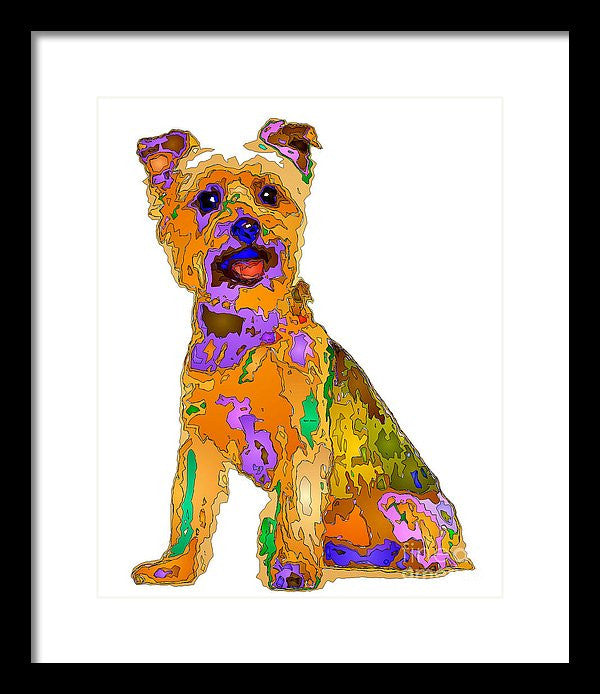 Framed Print - The Best Dog. Pet Series