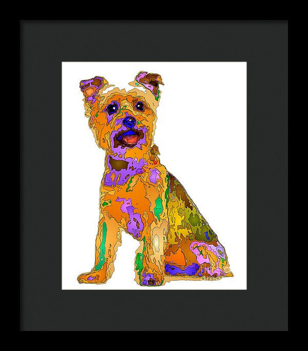 Framed Print - The Best Dog. Pet Series