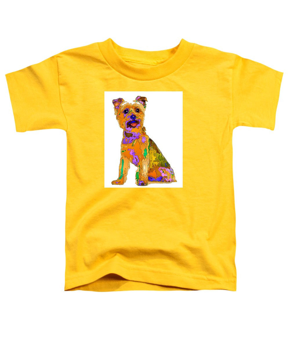 T-shirt pour tout-petits – Le meilleur chien. Série Pet