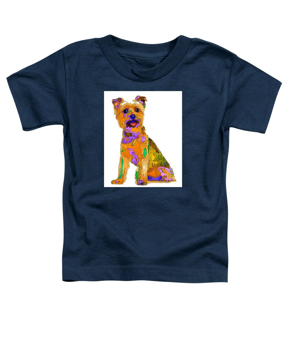 T-shirt pour tout-petits – Le meilleur chien. Série Pet