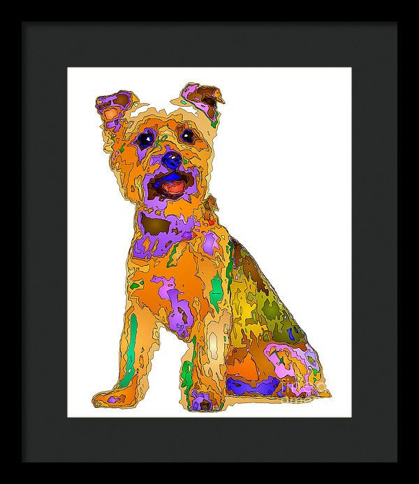 Framed Print - The Best Dog. Pet Series