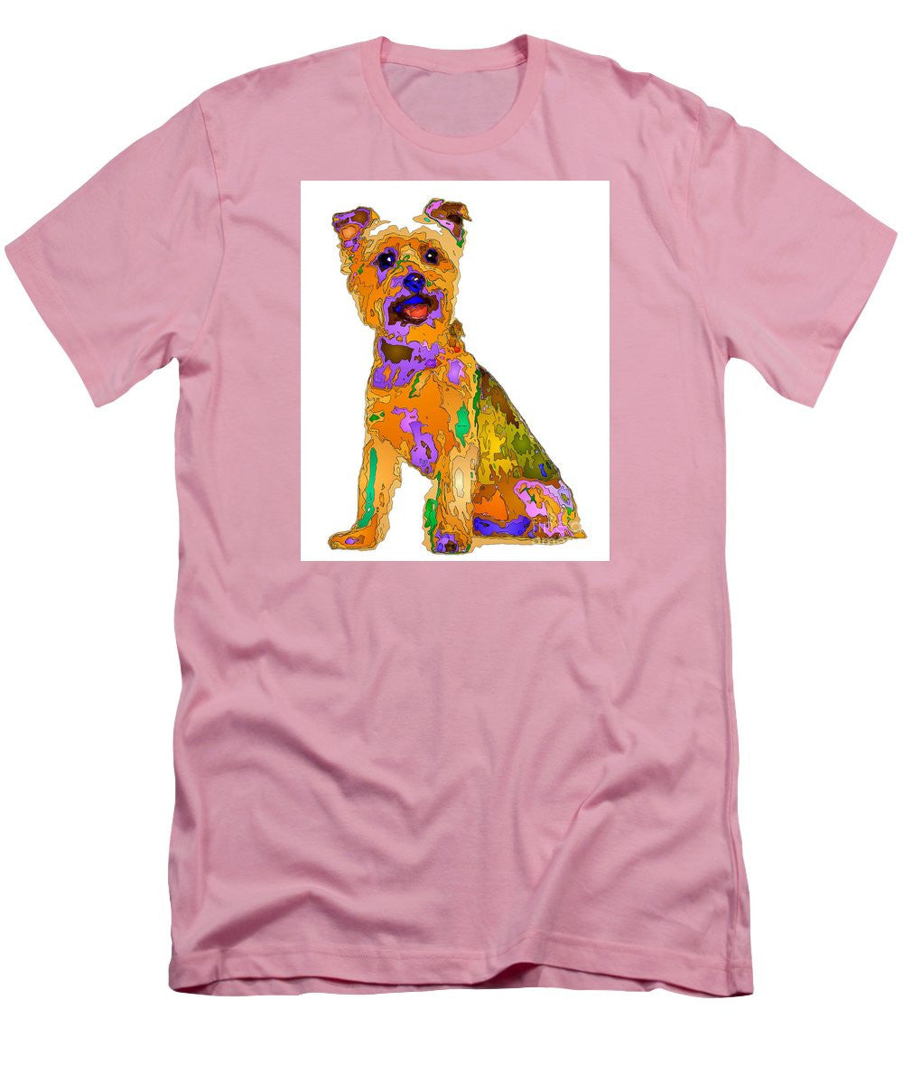 T-shirt pour homme (coupe ajustée) - Le meilleur chien. Série Pet