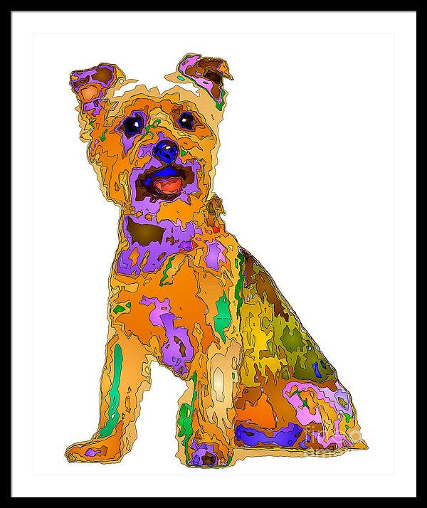 Framed Print - The Best Dog. Pet Series