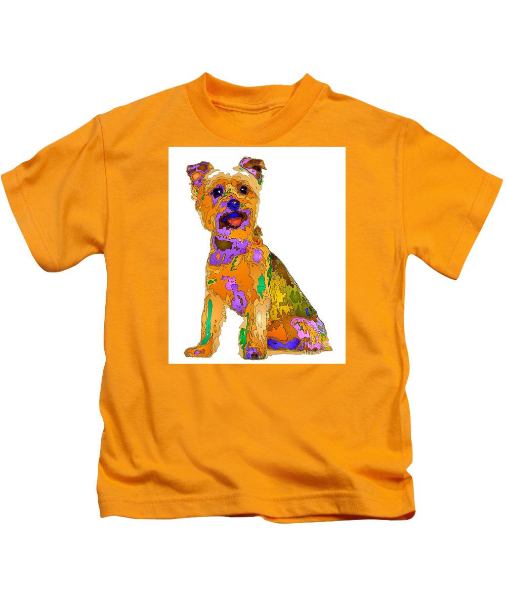 T-shirt pour enfants - Le meilleur chien. Série Pet