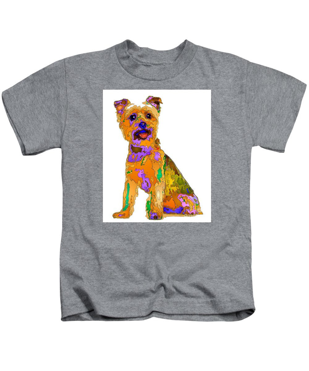 T-shirt pour enfants - Le meilleur chien. Série Pet