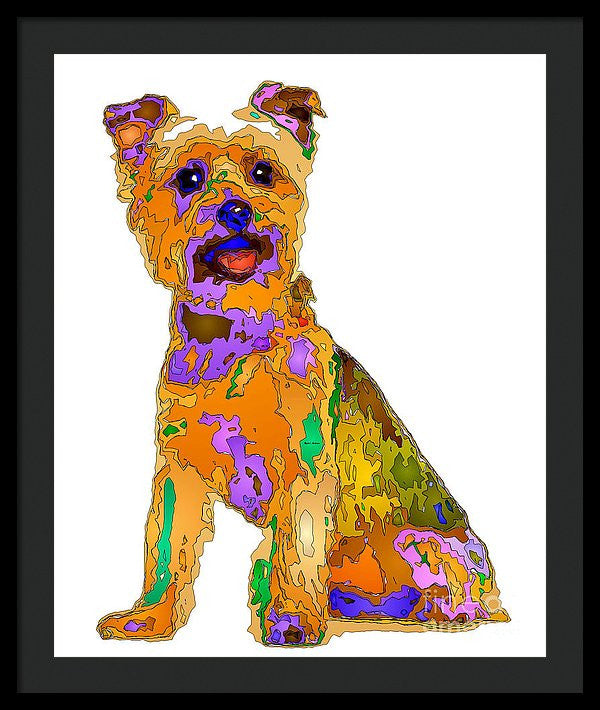 Framed Print - The Best Dog. Pet Series